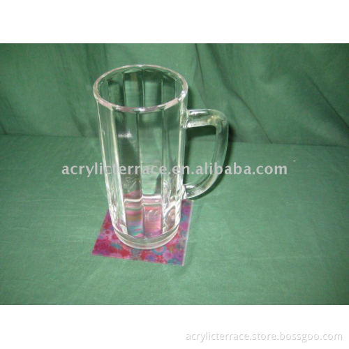 custom plexiglass full color coaster holder stand